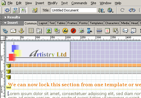 Only editable regions are marked by labeled tabs.